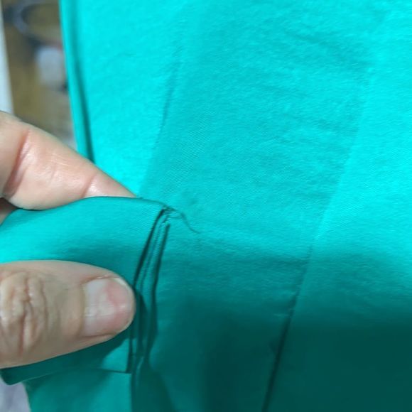 BCBG Silk Emerald Green Caged Back Cami - Picture 7 of 12